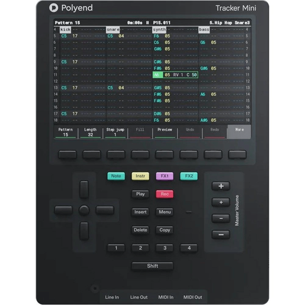 Polyend Tracker Mini Portable Standalone Audio Workstation w/ Battery & Mic - POLYEND