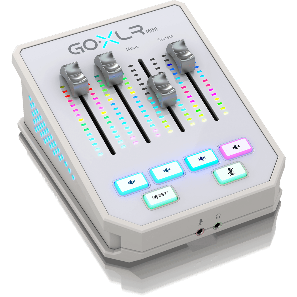 TC HELICON GOXLR MINI WHITE ONLINE BROADCAST MIXER - TC HELICON