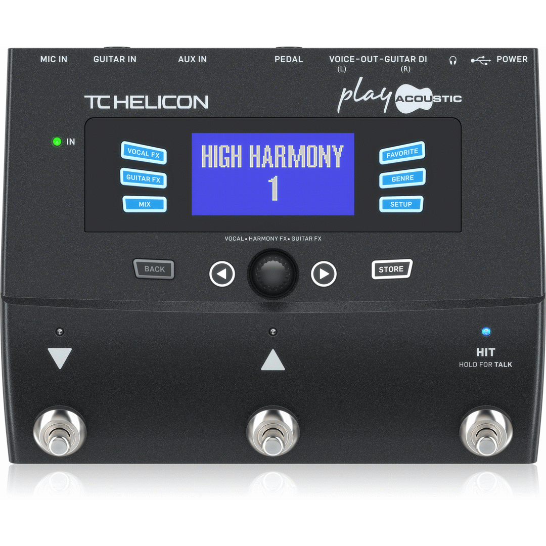 TC HELICON PLAY ACOUSTIC VOCAL PROCESSOR PEDAL - TC HELICON