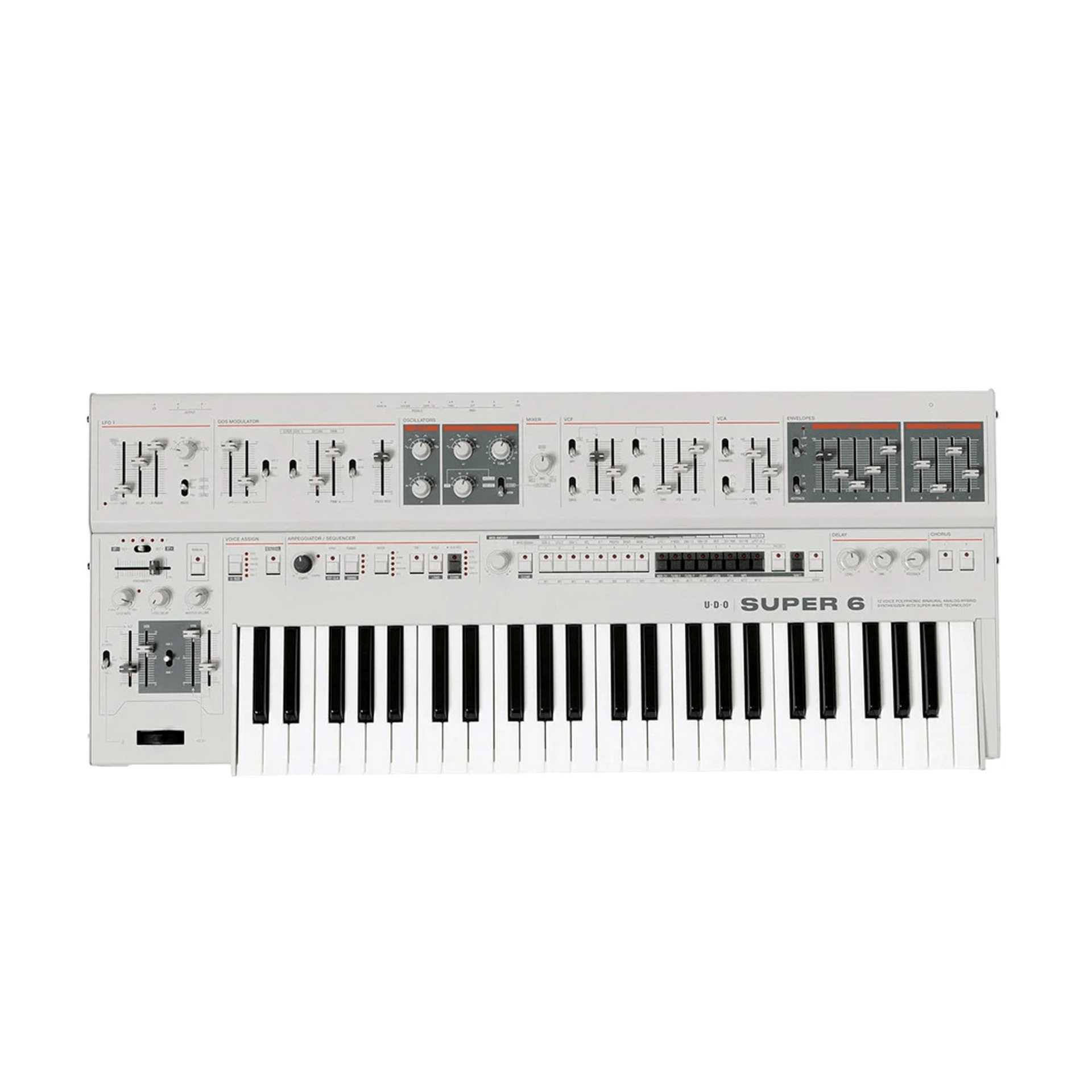 UDO SUPER 6 12 VOICE POLYPHONIC SYNTH WH - UDO