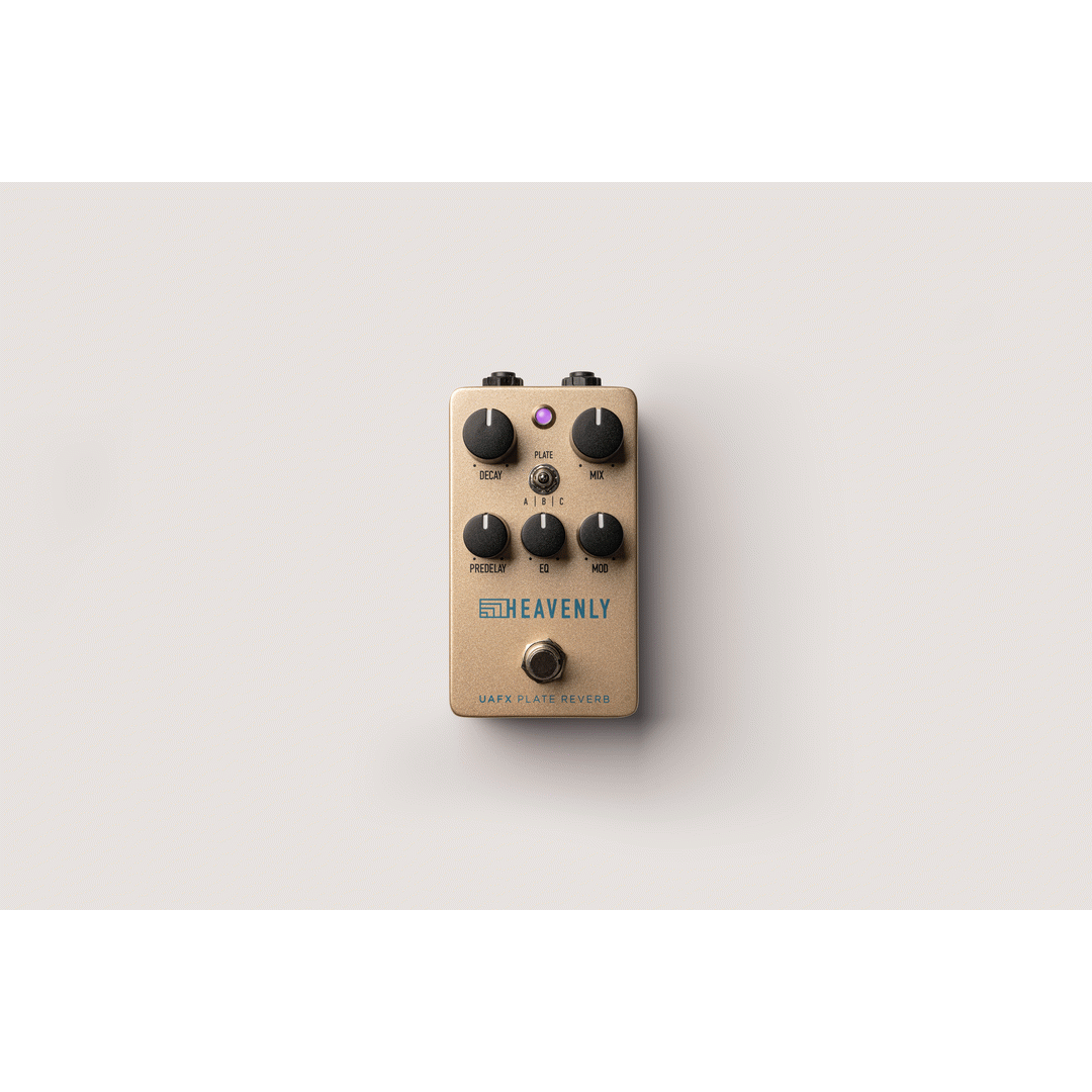 UNIVERSAL AUDIO HEAVENLY PLATE REVERB UAFX PEDAL - UNIVERSAL AUDIO