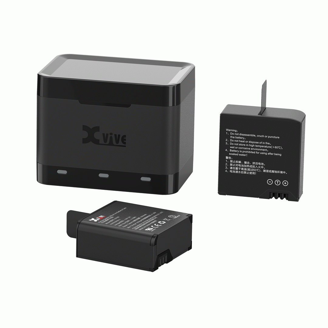 XVIVE U5C 3PC BATTERY AND BATTERY CHARGING KIT - XVIVE